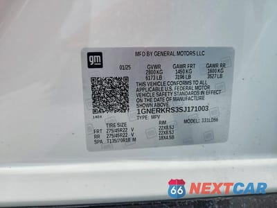 Zdjęcie 13 z 13 samochodu: 2025 CHEVROLET TRAVERSE HIGH COUNTRY VIN:1GNERKRS3SJ171003 - miniatura