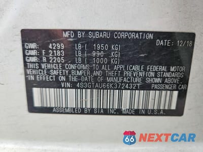 Zdjęcie 12 z 12 samochodu: 2019 SUBARU IMPREZA LIMITED VIN:4S3GTAU66K3724321 - miniatura