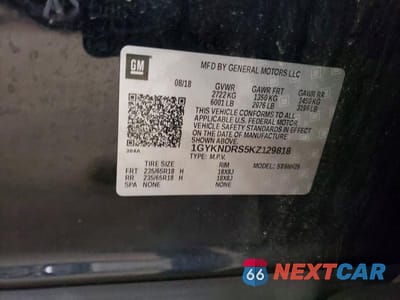 Zdjęcie 13 z 13 samochodu: 2019 CADILLAC XT5 LUXURY VIN:1GYKNDRS5KZ129818 - miniatura