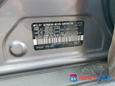 Zdjęcie 13 z 13 samochodu: 2017 MITSUBISHI OUTLANDER SPORT ES VIN:JA4AP3AWXHZ030063 - miniatura