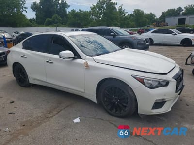 Czwarte zdjęcie samochodu z boku: 2020 INFINITI Q50 3.0T LUXE VIN:JN1EV7AR9LM254514 - miniatura