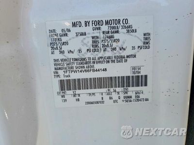 Zdjęcie 12 z 12 samochodu: 2006 FORD F150 SUPERCREW VIN:1FTPW14V66FB44148 - miniatura