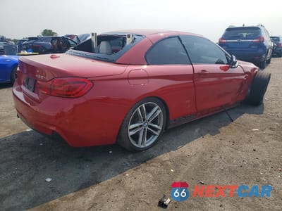 Trzecie zdjęcie samochodu z tyłu: 2018 BMW 430XI VIN:WBA4Z3C59JEC57856 - miniatura