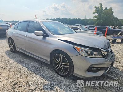 Czwarte zdjęcie samochodu z boku: 2017 HONDA ACCORD SPORT VIN:1HGCR2F51HA195292 - miniatura