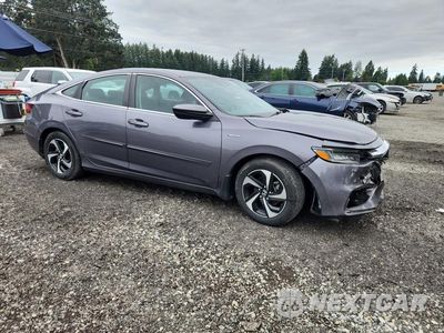 Czwarte zdjęcie samochodu z boku: 2022 HONDA INSIGHT EX VIN:19XZE4F57NE010915 - miniatura