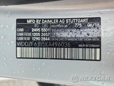 Zdjęcie 12 z 12 samochodu: 2019 MERCEDES-BENZ E 450 4MATIC VIN:WDDZF6JB5KA496036 - miniatura