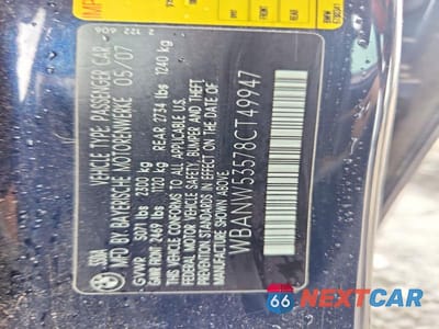 Zdjęcie 12 z 12 samochodu: 2008 BMW 550 I VIN:WBANW53578CT49947 - miniatura