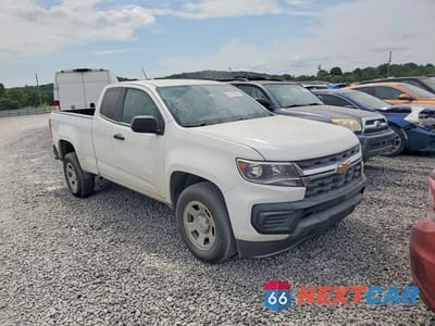 Czwarte zdjęcie samochodu z boku: 2021 CHEVROLET COLORADO VIN:1GCHSBEAXM1207750 - miniatura