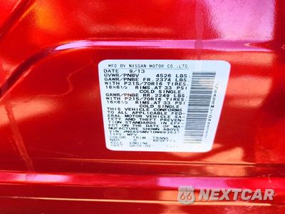 Zdjęcie 13 z 13 samochodu: 2013 NISSAN ROGUE S VIN:JN8AS5MV1DW663537 - miniatura