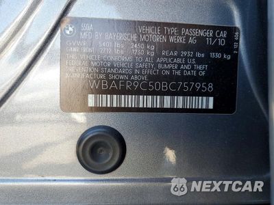 Zdjęcie 12 z 12 samochodu: 2011 BMW 550 I VIN:WBAFR9C50BC757958 - miniatura