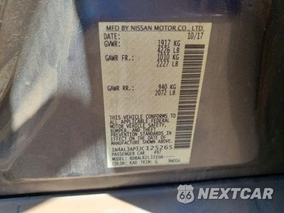 Zdjęcie 12 z 12 samochodu: 2018 NISSAN ALTIMA 2.5 SL VIN:1N4AL3AP3JC125265 - miniatura