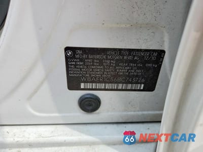 Zdjęcie 12 z 12 samochodu: 2011 BMW 528 I VIN:WBAFR1C56BC743726 - miniatura