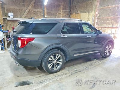 Trzecie zdjęcie samochodu z tyłu: 2020 FORD EXPLORER PLATINUM VIN:1FM5K8HC5LGA06039 - miniatura
