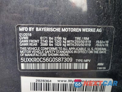 Zdjęcie 13 z 13 samochodu: 2016 BMW X5 XDRIVE35I VIN:5UXKR0C56G0S87309 - miniatura