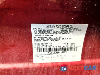 Zdjęcie 13 z 13 samochodu: 2019 FORD FLEX SEL VIN:2FMHK6C88KBA32757 - miniatura