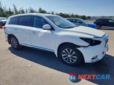 Czwarte zdjęcie samochodu z boku: 2013 INFINITI JX35 BASE VIN:5N1AL0MN6DC306654 - miniatura