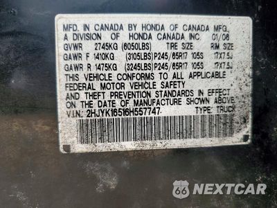 Zdjęcie 12 z 12 samochodu: 2006 HONDA RIDGELINE RTL VIN:2HJYK16516H557747 - miniatura
