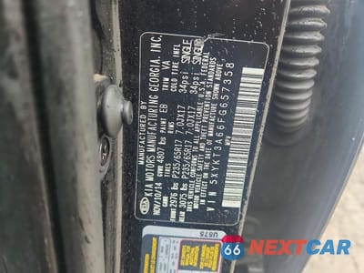 Zdjęcie 12 z 12 samochodu: 2015 KIA SORENTO LX VIN:5XYKT3A66FG657358 - miniatura