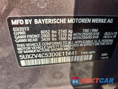 Zdjęcie 14 z 14 samochodu: 2013 BMW X5 XDRIVE35I VIN:5UXZV4C53D0E11441 - miniatura