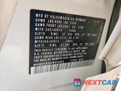Zdjęcie 14 z 14 samochodu: 2014 VOLKSWAGEN TIGUAN S VIN:WVGBV3AX8EW558685 - miniatura