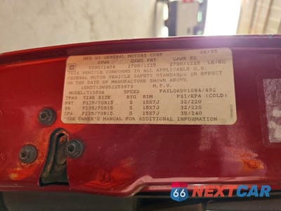 Zdjęcie 13 z 13 samochodu: 1995 CHEVROLET BLAZER VIN:1GNDT13W3S2253973 - miniatura
