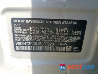 Zdjęcie 13 z 13 samochodu: 2018 BMW X1 XDRIVE28I VIN:WBXHT3C36J5L30928 - miniatura