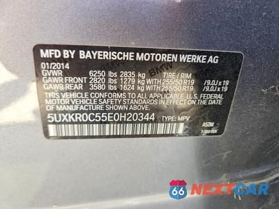 Zdjęcie 12 z 12 samochodu: 2014 BMW X5 XDRIVE35I VIN:5UXKR0C55E0H20344 - miniatura