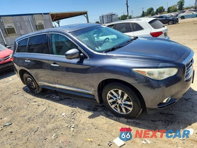 Czwarte zdjęcie samochodu z boku: 2013 INFINITI JX35 BASE VIN:5N1AL0MN0DC336880 - miniatura