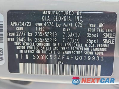 Zdjęcie 13 z 13 samochodu: 2023 KIA SPORTAGE SX PRESTIGE VIN:5XYK53AF4PG019931 - miniatura
