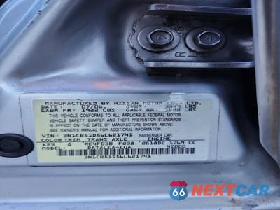Zdjęcie 12 z 12 samochodu: 2006 NISSAN SENTRA 1.8/1.8S VIN:3N1CB51D56L621741 - miniatura