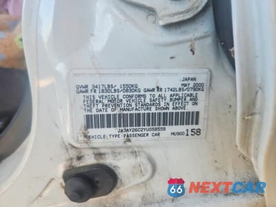 Zdjęcie 12 z 12 samochodu: 2000 MITSUBISHI MIRAGE DE VIN:JA3AY26C2YU058558 - miniatura
