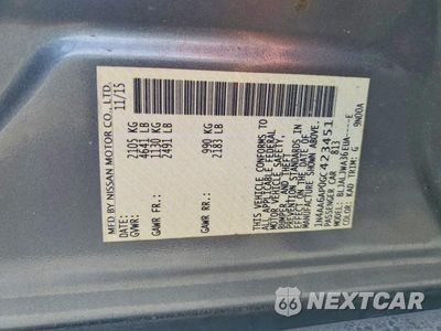 Zdjęcie 12 z 12 samochodu: 2016 NISSAN MAXIMA 3.5 SV VIN:1N4AA6AP0GC423451 - miniatura