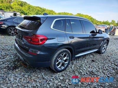 Trzecie zdjęcie samochodu z tyłu: 2021 BMW X3 XDRIVE30E VIN:5UXTS1C09M9H01258 - miniatura