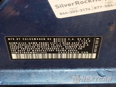 Zdjęcie 13 z 13 samochodu: 2021 VOLKSWAGEN JETTA S VIN:3VWC57BU8MM021332 - miniatura