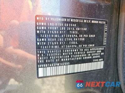 Zdjęcie 12 z 12 samochodu: 2023 VOLKSWAGEN TIGUAN S VIN:3VVRB7AX3PM142583 - miniatura