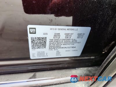 Zdjęcie 12 z 12 samochodu: 2022 BUICK ENCLAVE AVENIR VIN:5GAEVCKW1NJ127854 - miniatura