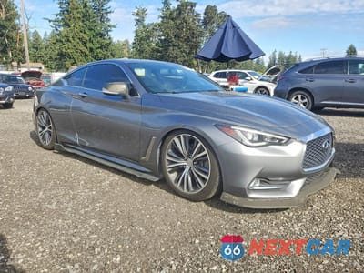 Czwarte zdjęcie samochodu z boku: 2017 INFINITI Q60 3.0T PREMIUM VIN:JN1EV7EL2HM554053 - miniatura