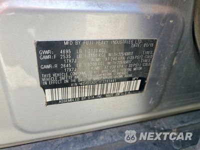 Zdjęcie 13 z 13 samochodu: 2015 SUBARU OUTBACK VIN:4S4BSADC1F3293441 - miniatura