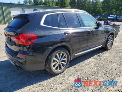 Trzecie zdjęcie samochodu z tyłu: 2019 BMW X3 XDRIVE30I VIN:5UXTR9C50KLP85246 - miniatura