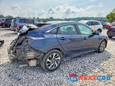 Trzecie zdjęcie samochodu z tyłu: 2017 HONDA CIVIC EX VIN:19XFC2F77HE001408 - miniatura