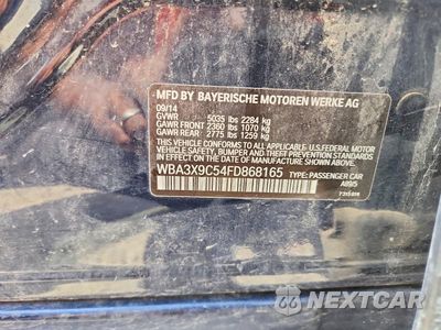 Zdjęcie 12 z 12 samochodu: 2015 BMW 335 XIGT VIN:WBA3X9C54FD868165 - miniatura