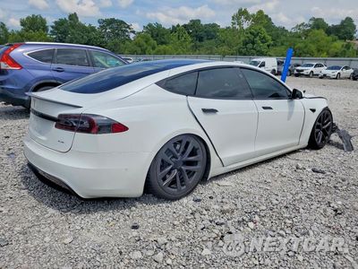 Trzecie zdjęcie samochodu z tyłu: 2021 TESLA MODEL S VIN:5YJSA1E65MF451649 - miniatura