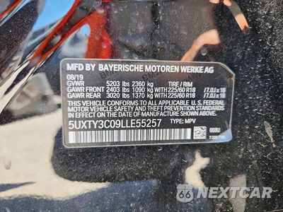 Zdjęcie 13 z 13 samochodu: 2020 BMW X3 SDRIVE30I VIN:5UXTY3C09LLE55257 - miniatura