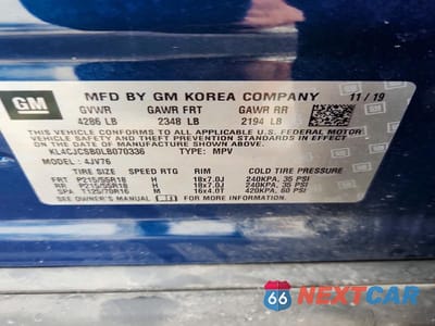 Zdjęcie 13 z 13 samochodu: 2020 BUICK ENCORE ESSENCE VIN:KL4CJCSB0LB070336 - miniatura