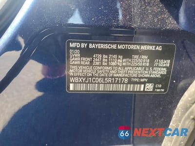 Zdjęcie 12 z 12 samochodu: 2020 BMW X2 XDRIVE28I VIN:WBXYJ1C06L5R17178 - miniatura