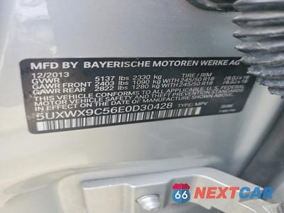 Zdjęcie 13 z 13 samochodu: 2014 BMW X3 XDRIVE28I VIN:5UXWX9C56E0D30428 - miniatura