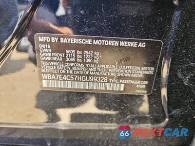 Zdjęcie 12 z 12 samochodu: 2017 BMW 740 XI VIN:WBA7E4C57HGU99328 - miniatura