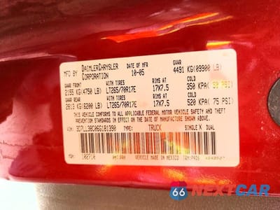 Zdjęcie 12 z 12 samochodu: 2006 DODGE RAM 3500 ST VIN:3D7LL38C06G181390 - miniatura