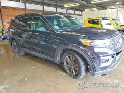 Czwarte zdjęcie samochodu z boku: 2021 FORD EXPLORER XLT VIN:1FMSK8DH3MGA10144 - miniatura