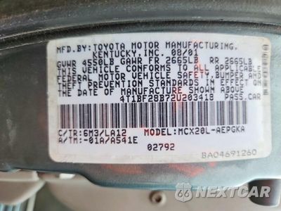Zdjęcie 12 z 12 samochodu: 2002 TOYOTA AVALON XLS VIN:4T1BF28B72U203418 - miniatura